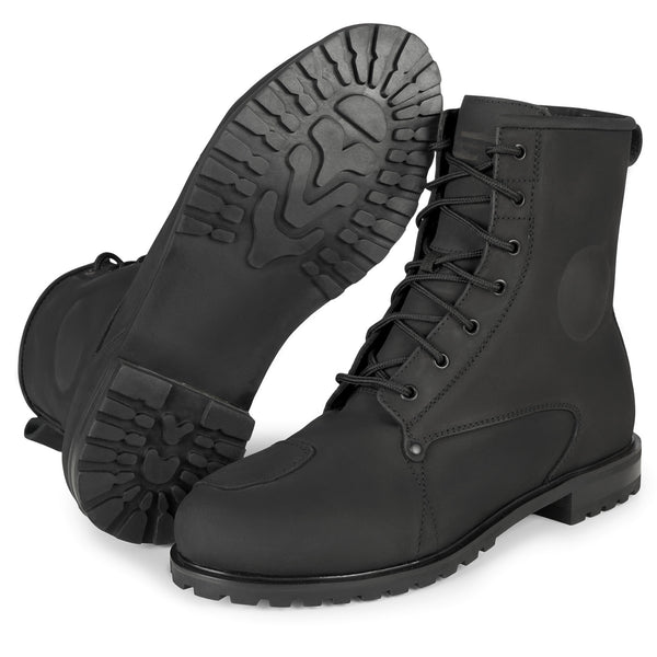 Lindstrands Urban Combat Motorcycle Boots Black