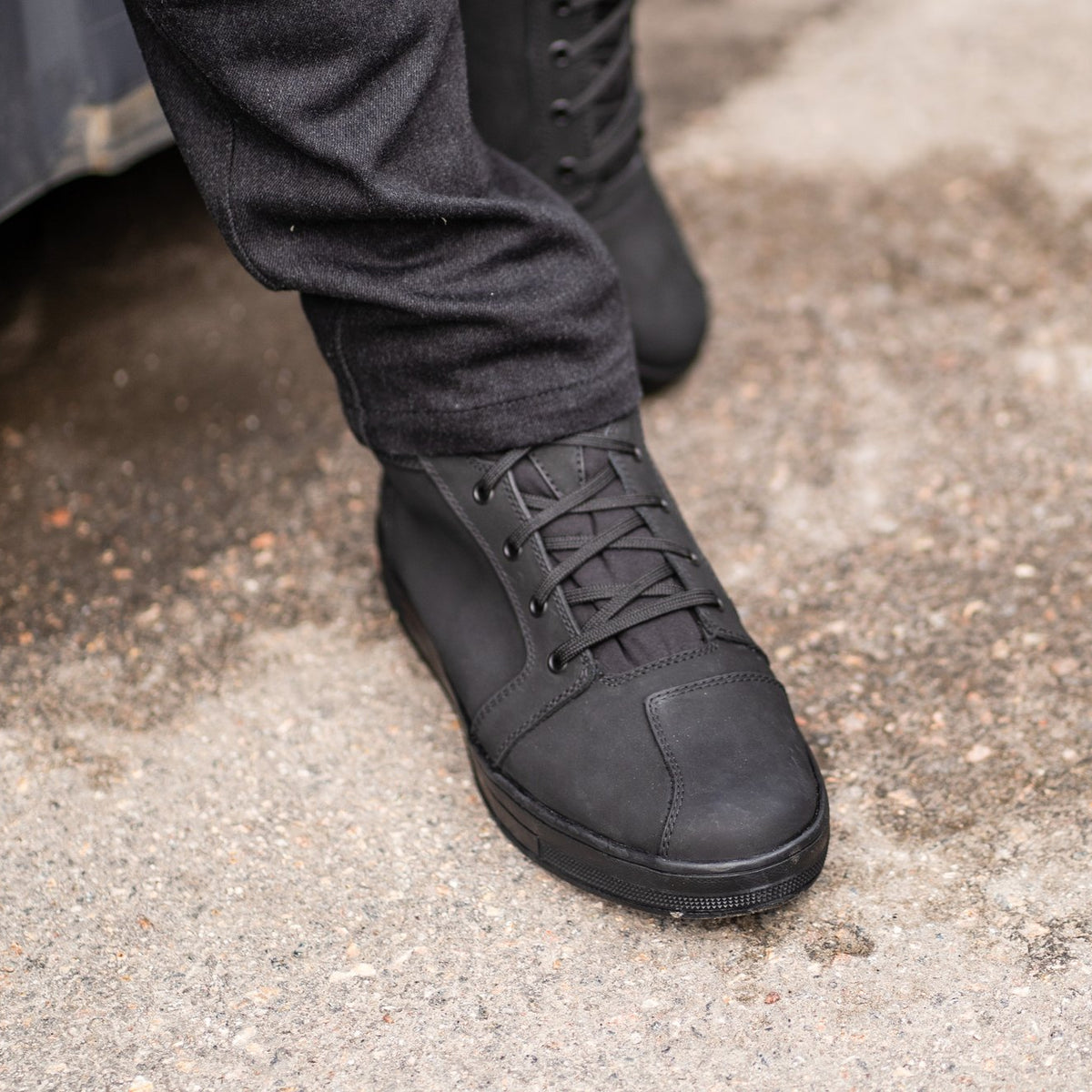 Lindstrands Urban Low-z Motorlaarzen Zwart