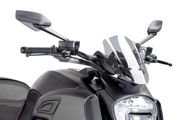 Puig Screen New Generation Touring Diavel (2014-2018) smoke