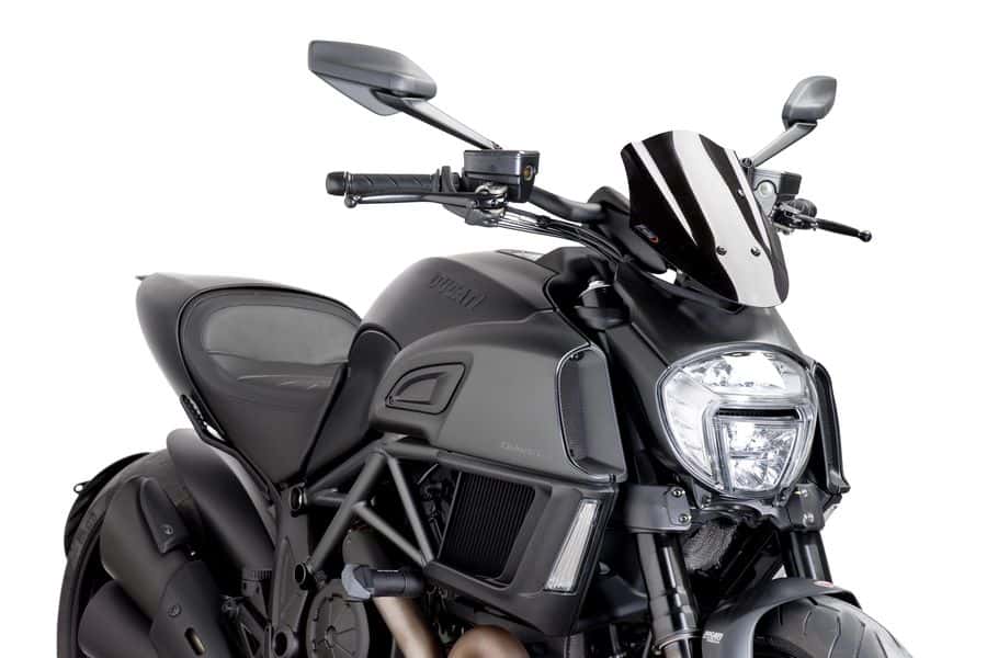Puig Windscherm New Gen. Sport Ducati Diavel (2014-2018) zwart