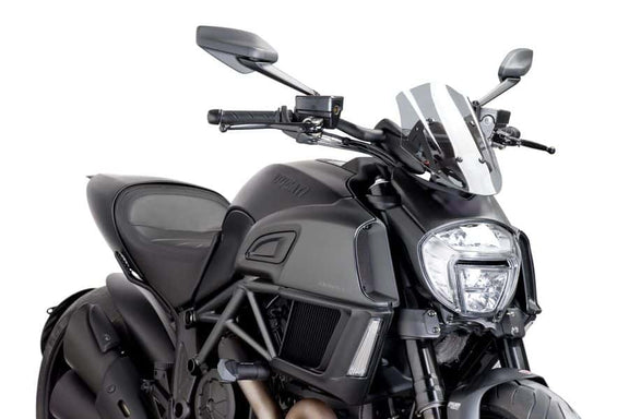 Puig Windscherm New Gen. Sport Ducati Diavel (2014-2018) transparant