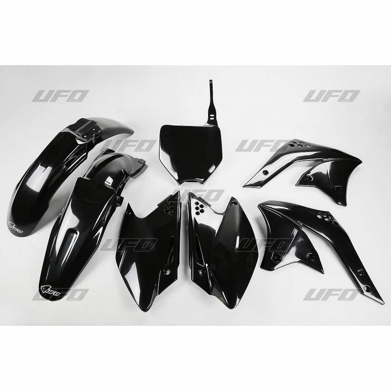 UFO Plasticset Zwart KAWASAKI KX250F 2006-2008