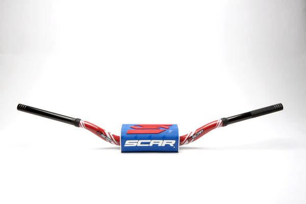 Scar O² Stuur Ø28,6 mm KTM 85SX Stuur rood, Stuurkussen blauw