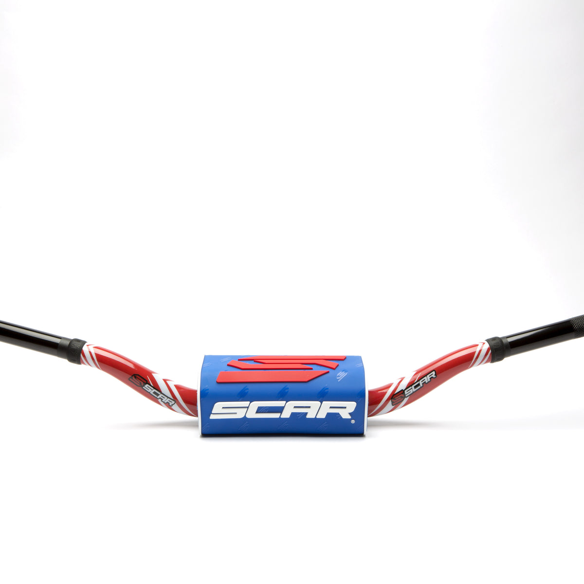 Scar O² Stuur Ø28,6 mm Villopoto/Stewart Stuur rood, Stuur blauw