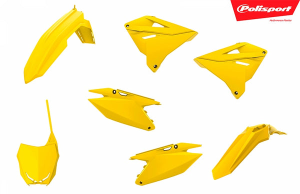 Polisport Plasticset Geel Suzuki RM125/RM250 2001-2008
