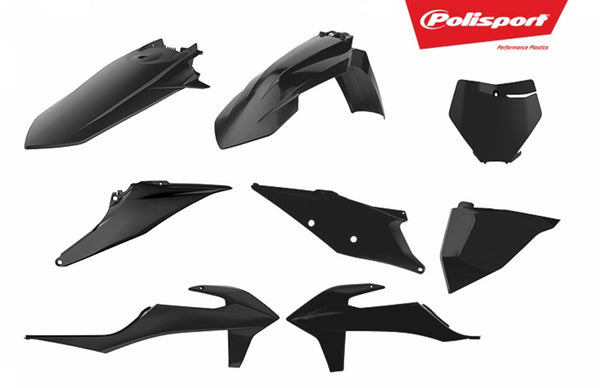 Polisport Plasticset Zwart KTM 125 SX/150 SX 2019-2022