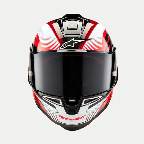 Alpinestars Supertech R10 Team Schwarz/Carbon/Rot/Weiß Integralhelm