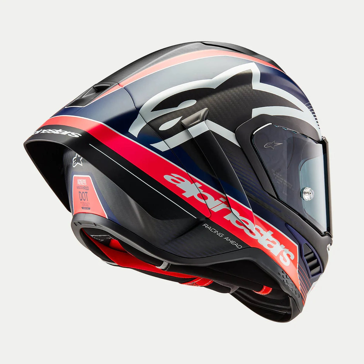 Alpinestars Supertech R10 Team Black/Carbon/Blue/White Full Face Helmet