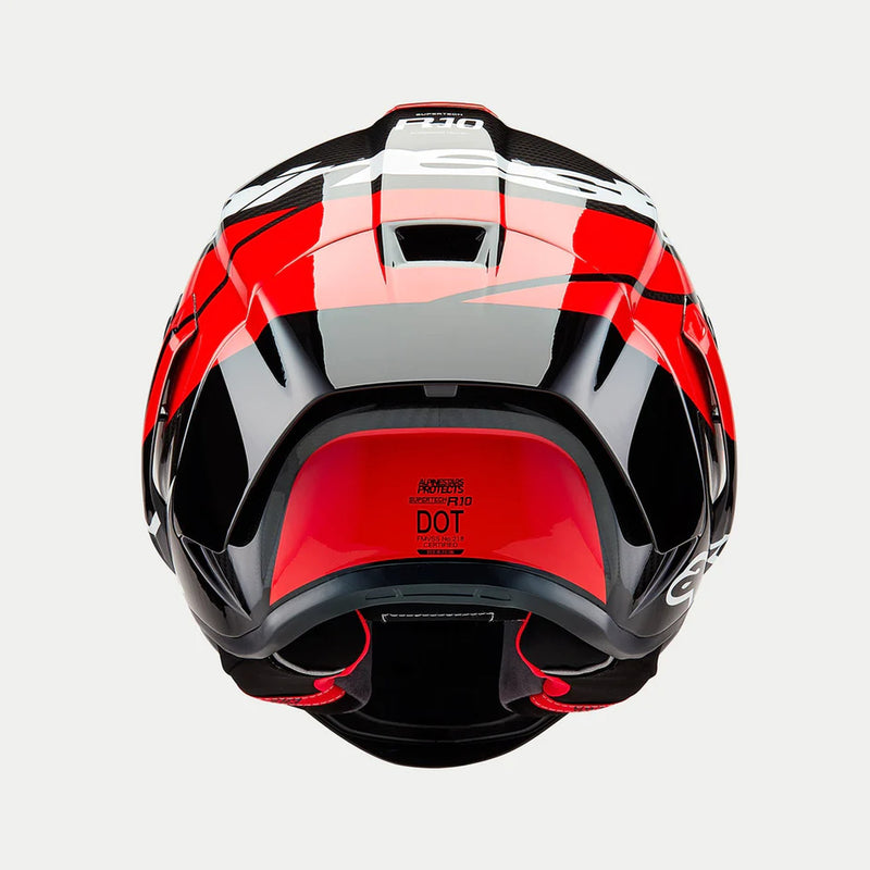 Alpinestars Supertech R10 Element Zwart/Carbon/Fluorood/Wit Integraalhelm