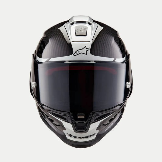 Alpinestars Supertech R10 Element Zwart/Carbon/Zilver Integraalhelm