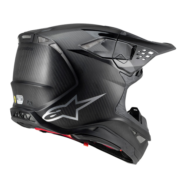 Alpinestars S-M10 2206 Fame Black Carbon Motocross Helmet