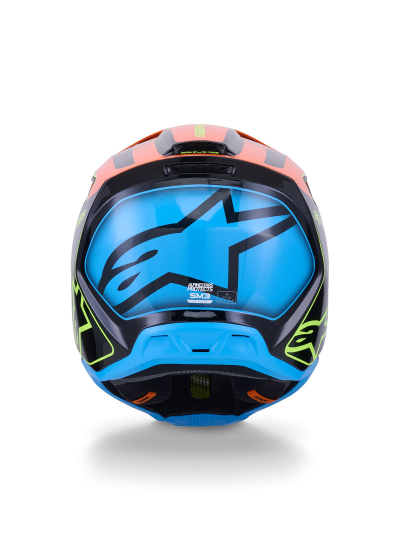 Alpinestars S-M3 Fray Zwart/Oranje/Fluogeel Crosshelm