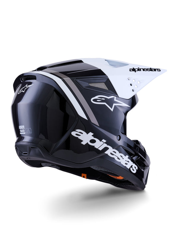 Alpinestars S-M3 Radium Zwart/Wit Crosshelm