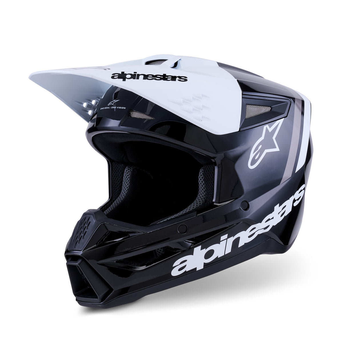 Alpinestars S-M3 Radium Zwart/Wit Crosshelm