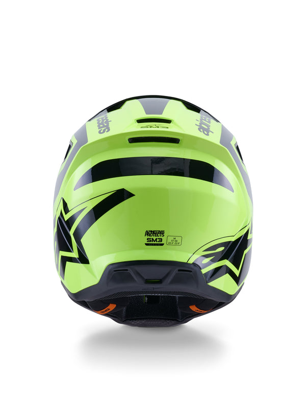 Alpinestars S-M3 Heat Fluorescent Yellow/Black Motocross Helmet