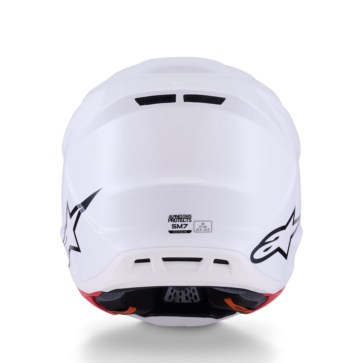 Alpinestars S-M7 Weißer Crosshelm