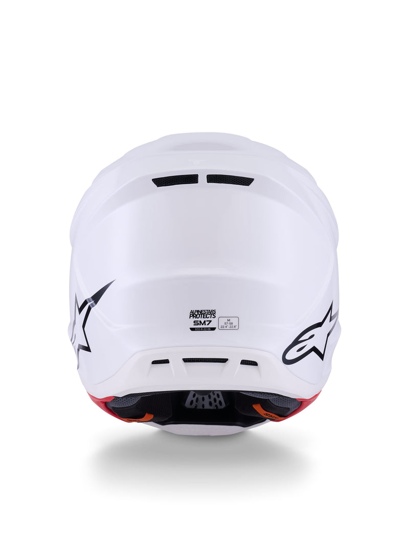 Alpinestars S-M7 Weißer Crosshelm