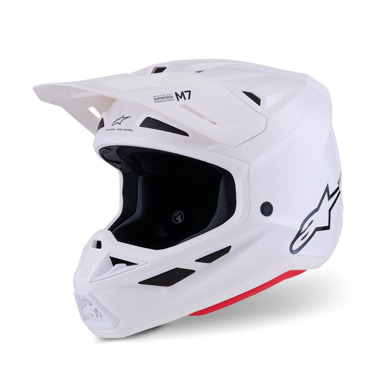 Alpinestars S-M7 Weißer Crosshelm
