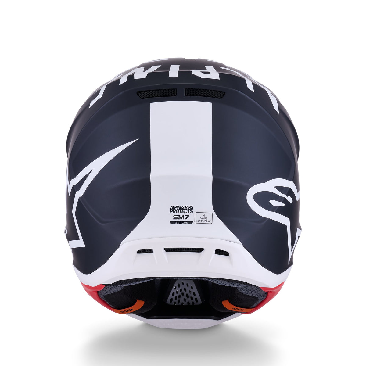 Alpinestars S-M7 Dasher Schwarz/Weiß Crosshelm