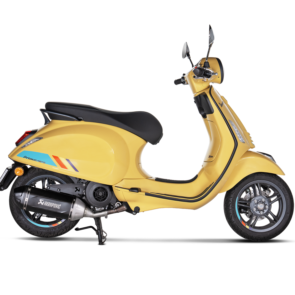 Akrapovic Slip-On Line Einddemper RVS Zwart Vespa Primavera 125 2024-2025, productfoto 2