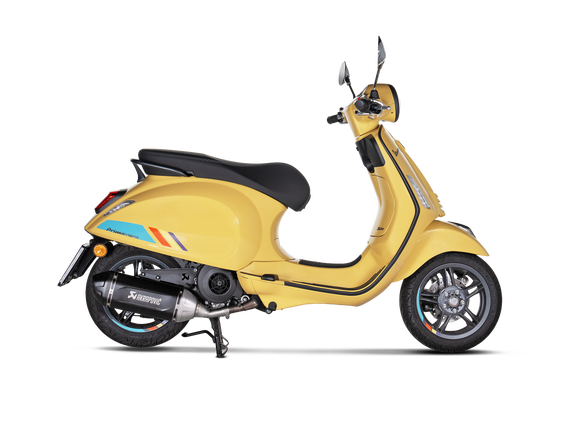 Akrapovic Slip-On Line Einddemper RVS Zwart Vespa Primavera 125 2024-2025, productfoto 2