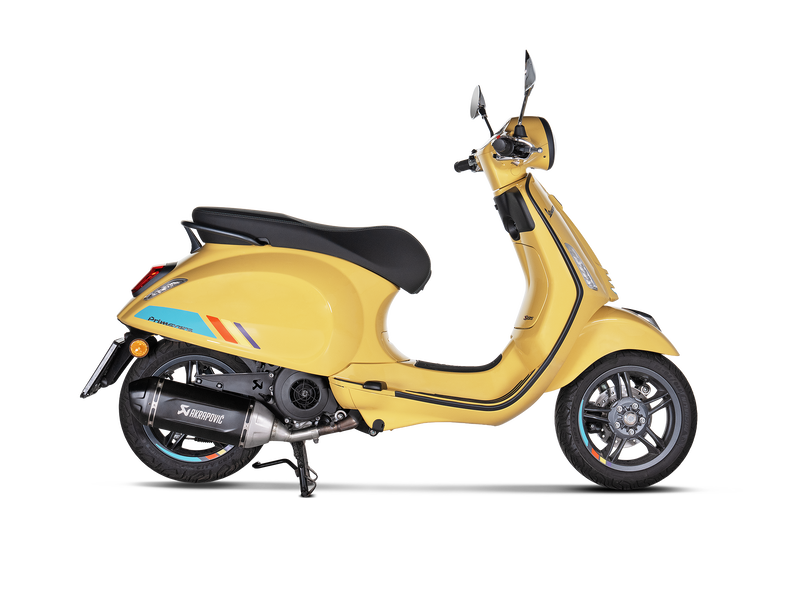 Akrapovic Slip-On Line Einddemper RVS Zwart Vespa Primavera 125 2024-2025, productfoto 2