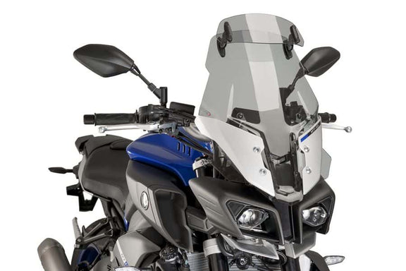 Puig Windscherm Touring met V Yamaha MT-10 (2016-2021)/Mt-10 (2021 en later) smoke