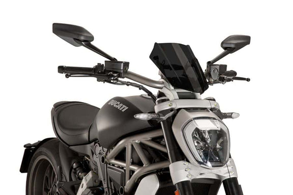 Puig Windscherm New Generation Sport Ducati X Diavel/S (2016-2018) donker smoke