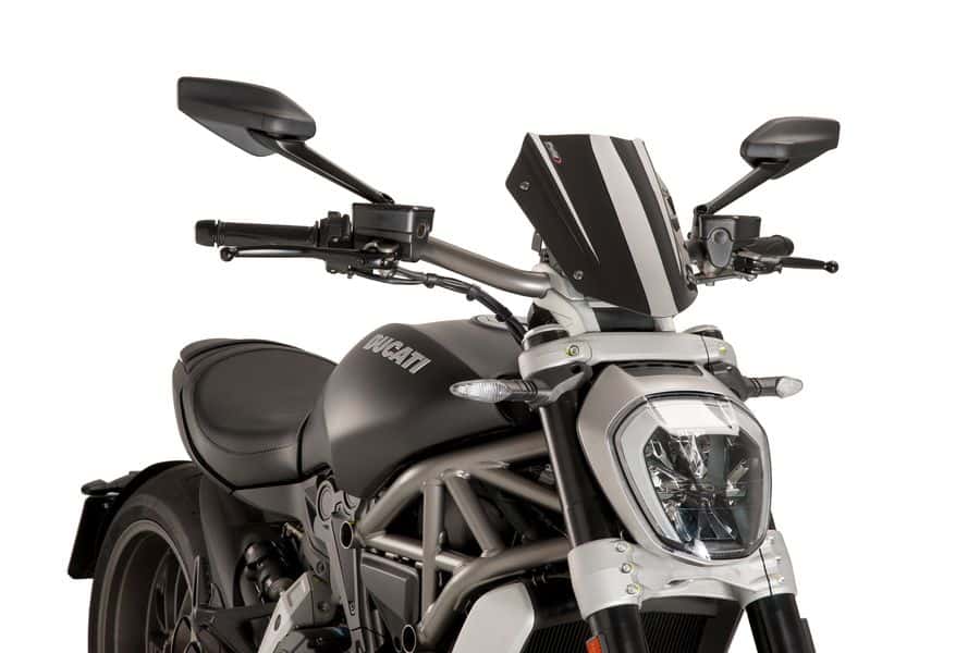 Puig Windscherm New Generation Sport Ducati X Diavel/S (2016-2018) zwart