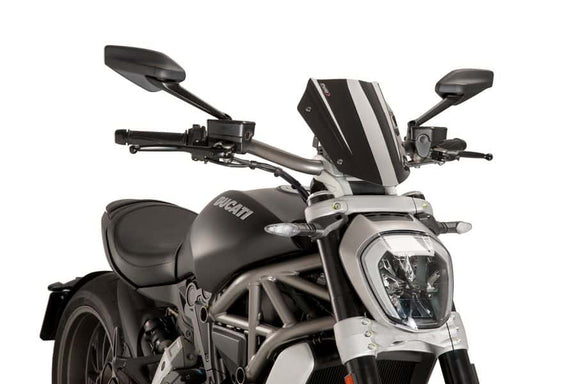 Puig Windscherm New Generation Sport Ducati X Diavel/S (2016-2018) zwart