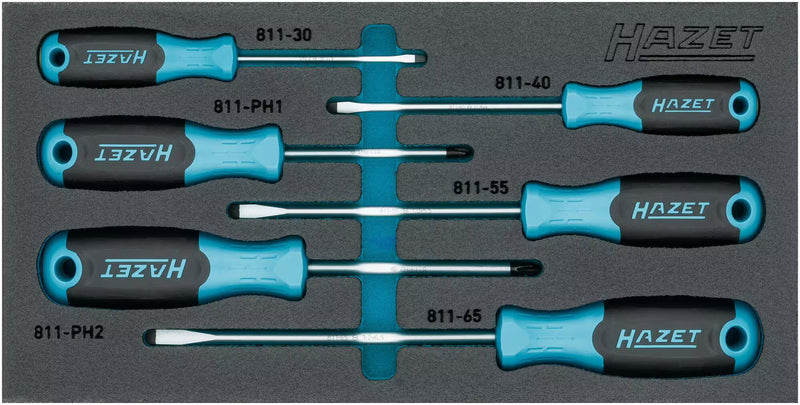Hazet 1/3 gegoten inzetstuk, incl. schroevendraaier set, 6 st. – Screwdrivers kopen bij WheelsWork | Motoronderdelen, Gereedschap & Accessoires