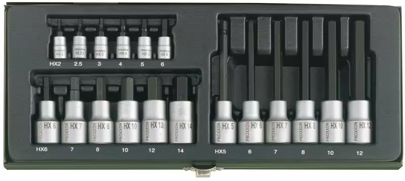 Dopsleutel set 18-delig, in gepoedercoate stalen kast – General Purpose Sets kopen bij WheelsWork | Motoronderdelen, Gereedschap & Accessoires