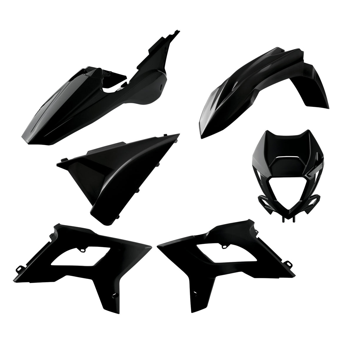 Polisport Plasticset Zwart BETA RR125 2T/RR250 2T 2018-2019
