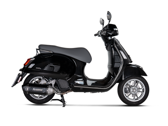Akrapovic Slip-On Line Einddemper RVS Zwart Vespa GTS 125 2024-2025, productfoto 3