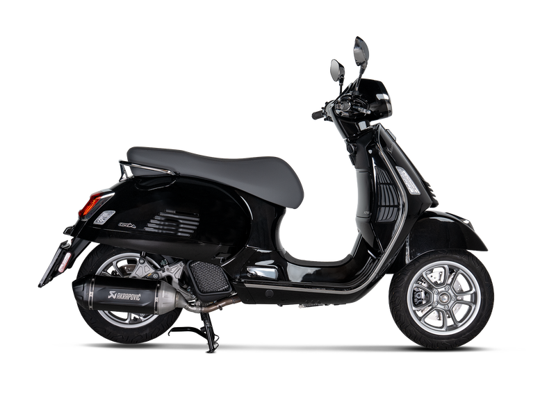 Akrapovic Slip-On Line Einddemper RVS Zwart Vespa GTS 125 2024-2025, productfoto 3