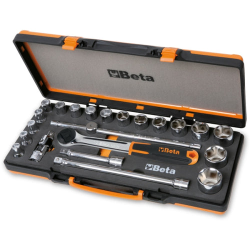 Beta Tools 920A/C17M Socket Set 1/2” – 17 Pieces – In Case