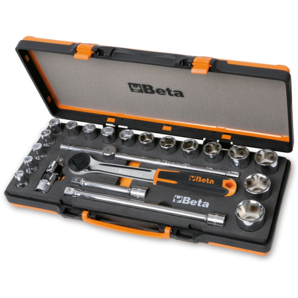 Beta Tools 920A/C17M Socket Set 1/2” – 17 Pieces – In Case