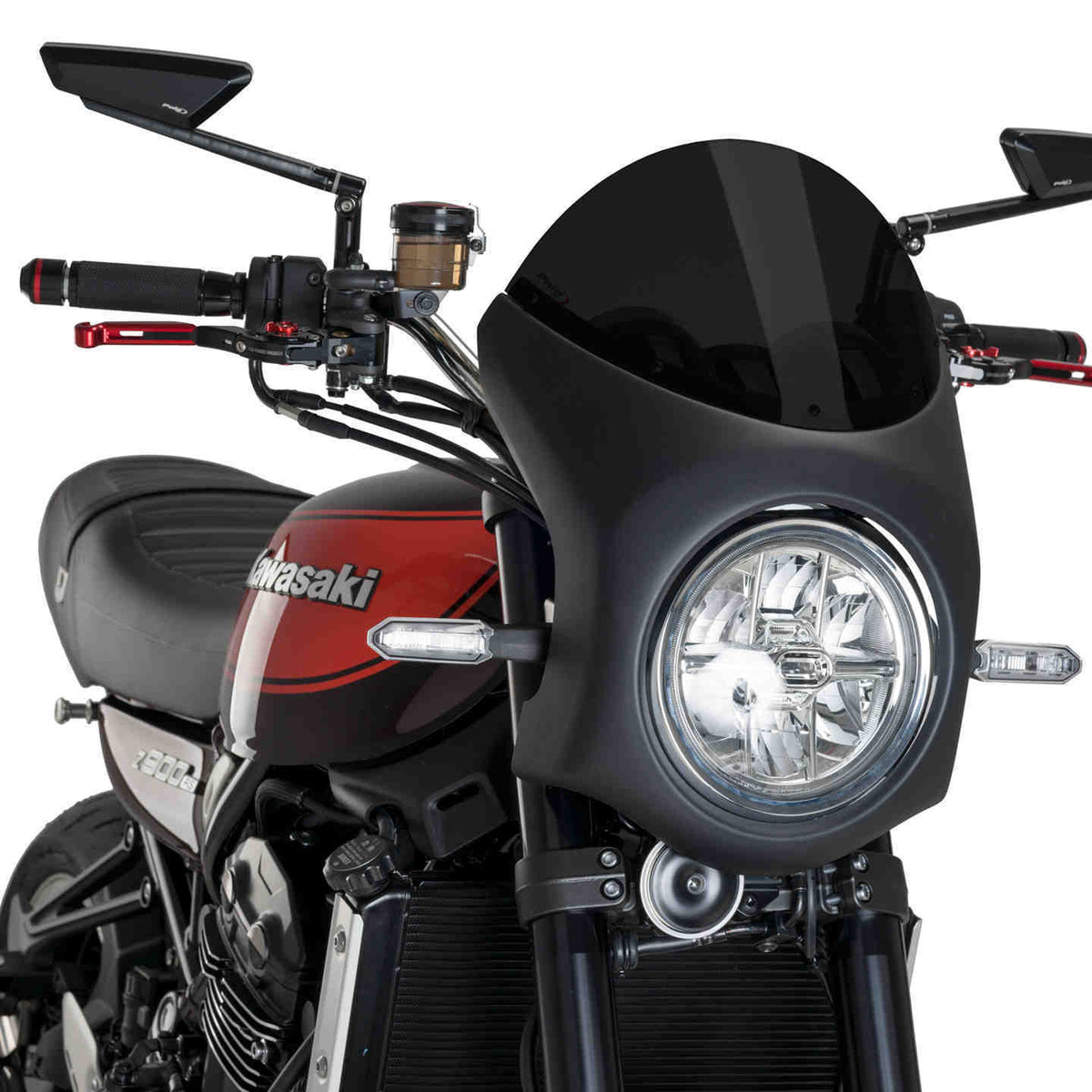 Puig Semi-kuip zwart Kawasaki Z900RS (2018 en later)