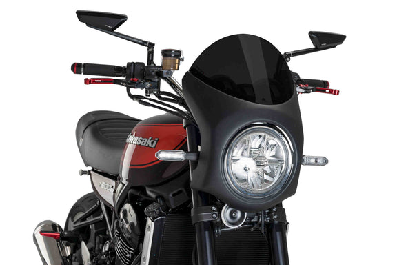 Puig Semi-kuip zwart Kawasaki Z900RS (2018 en later)
