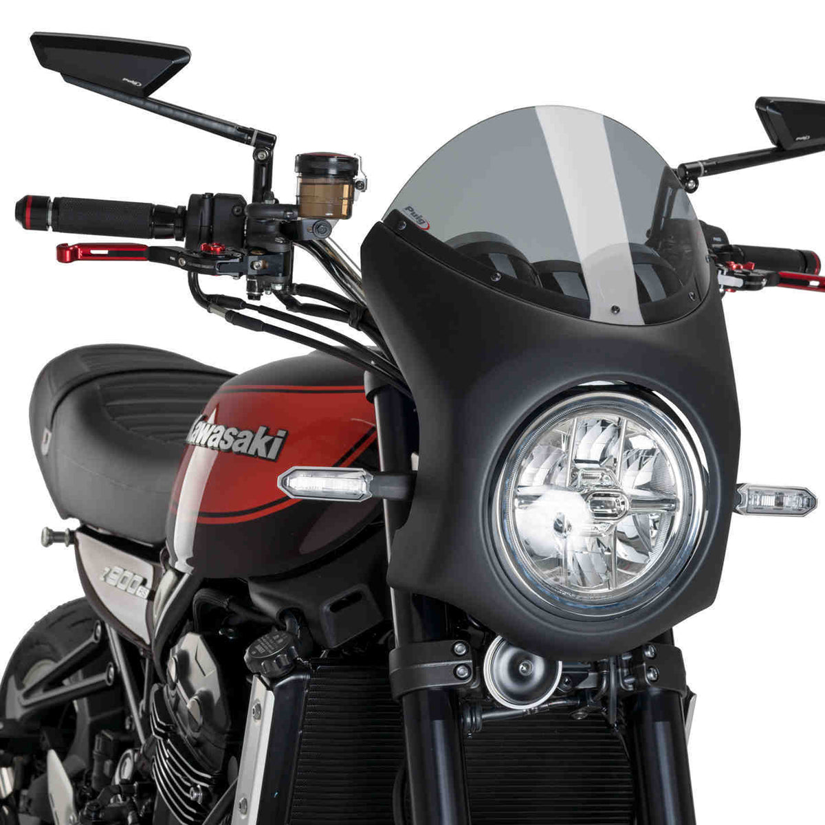 Puig Semi-kuip zwart Kawasaki Z900RS (2018 en later)