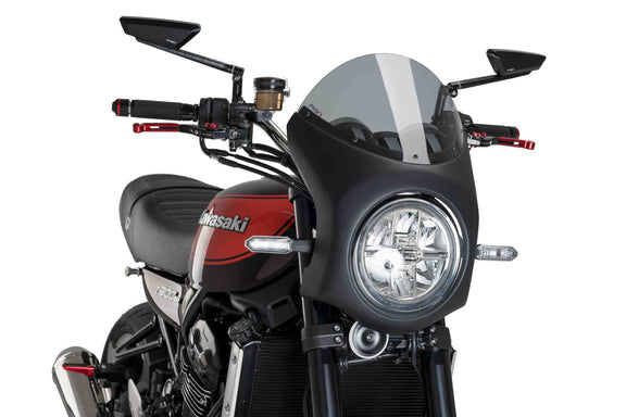 Puig Semi-kuip zwart Kawasaki Z900RS (2018 en later)