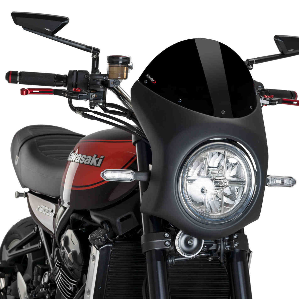 Puig Semi-kuip zwart Kawasaki Z900RS (2018 en later)