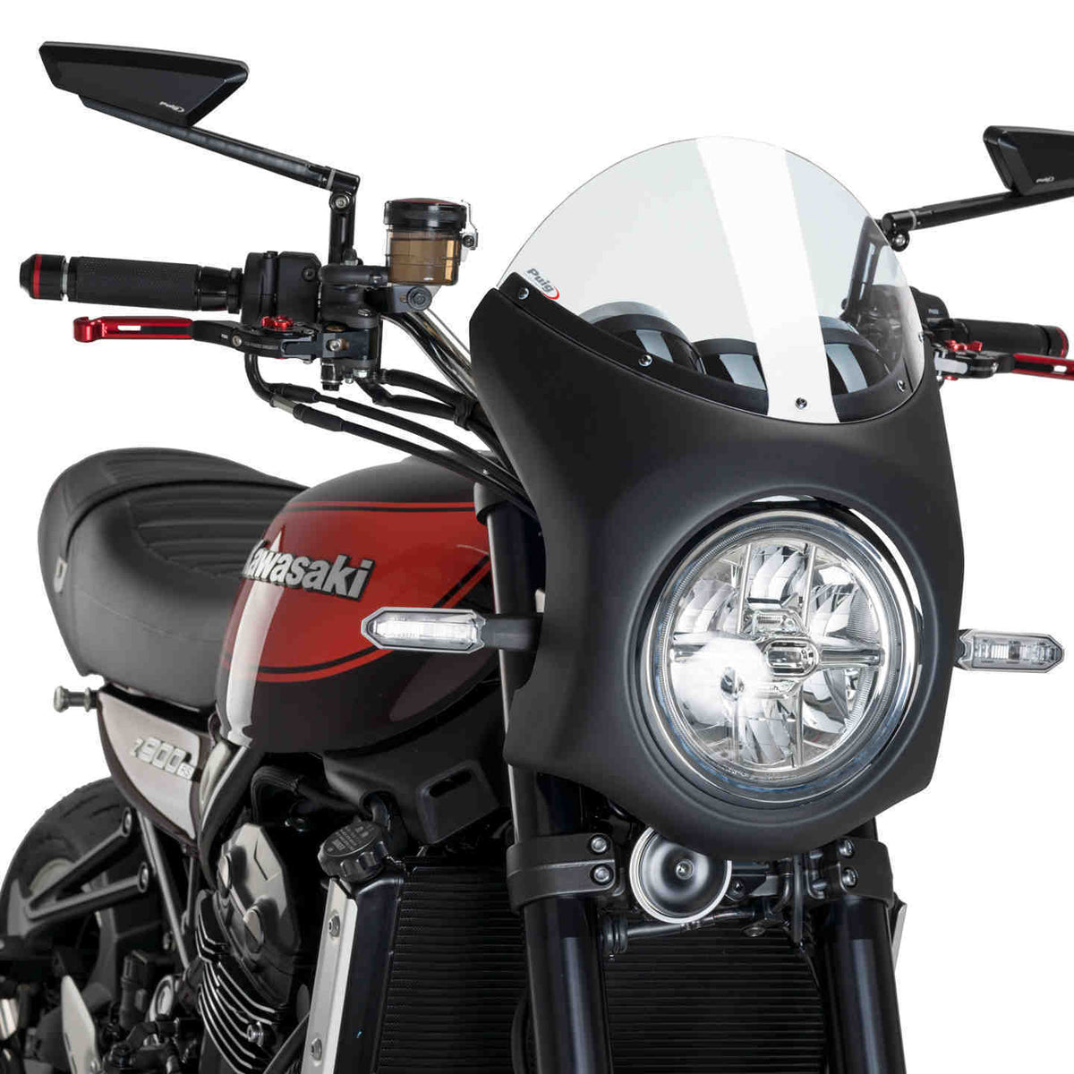 Puig Semi-kuip zwart Kawasaki Z900RS (2018 en later)