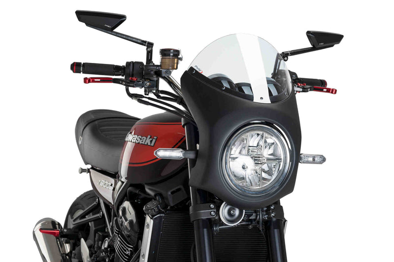 Puig Semi-kuip zwart Kawasaki Z900RS (2018 en later)