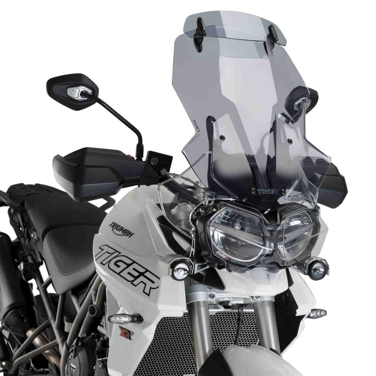 Puig Windscherm Touring /Visor Tiger 800 Xc/Xr/Xrx/Xrt/Xcx/X smoke