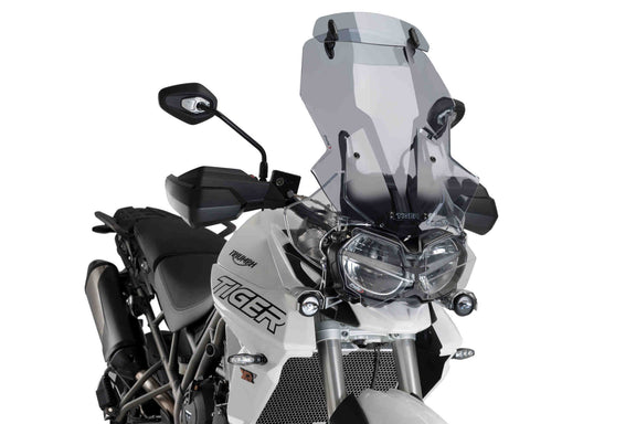 Puig Windscherm Touring /Visor Tiger 800 Xc/Xr/Xrx/Xrt/Xcx/X smoke