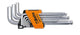 Beta Tools 96BPC SC9 Hex Key Set 9 Pieces With Ball End Chrome Plated