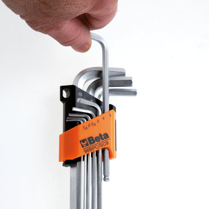 Beta Tools 96BPC SC9 Inbussleutelset 9 Delig Met Kogelkop Verchroomd