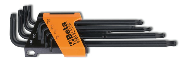 Beta Tools 97BTXL SC8 Torx Key Set 8 Pieces Long Version with Ball End