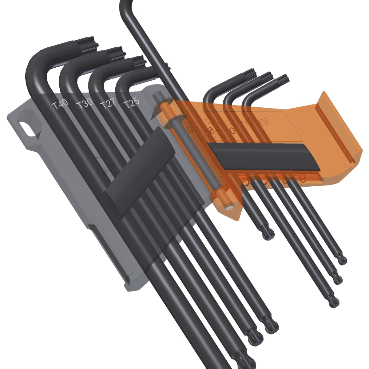 Beta Tools 97BTXL SC8 Torx Key Set 8 Pieces Long Version with Ball End
